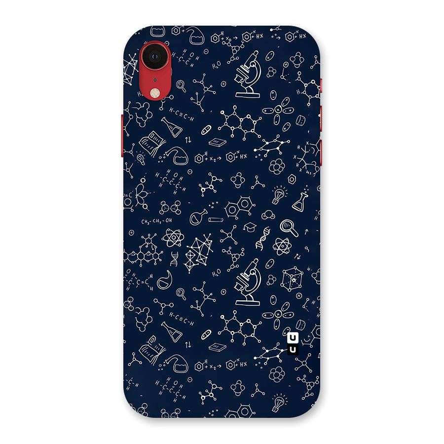 Chemistry Doodle Art Back Case for iPhone XR