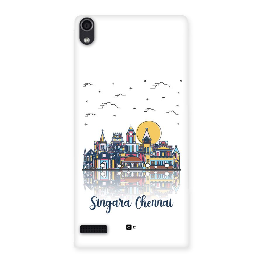 Chennai City Back Case for Ascend P6