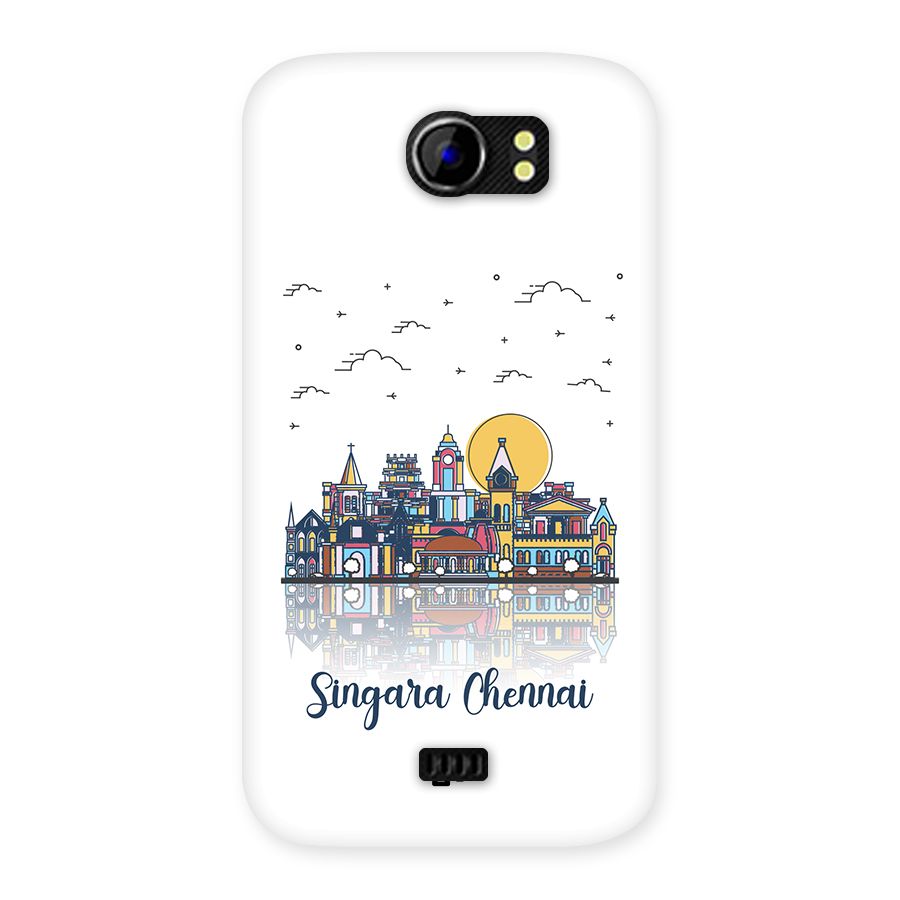 Chennai City Back Case for Canvas 2 A110