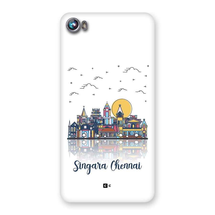 Chennai City Back Case for Canvas Fire 4 (A107)