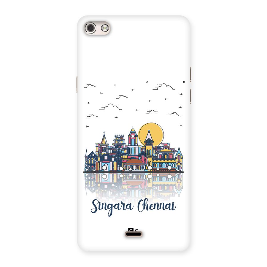 Chennai City Back Case for Canvas Silver 5