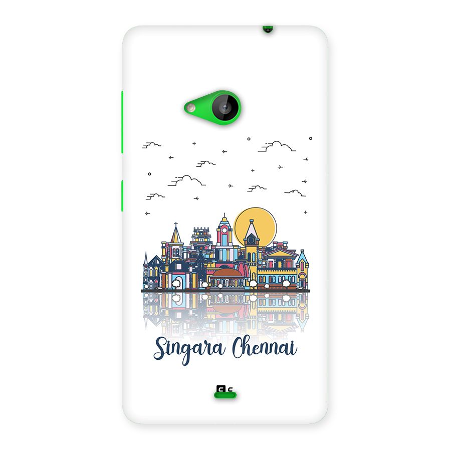 Chennai City Back Case for Lumia 535