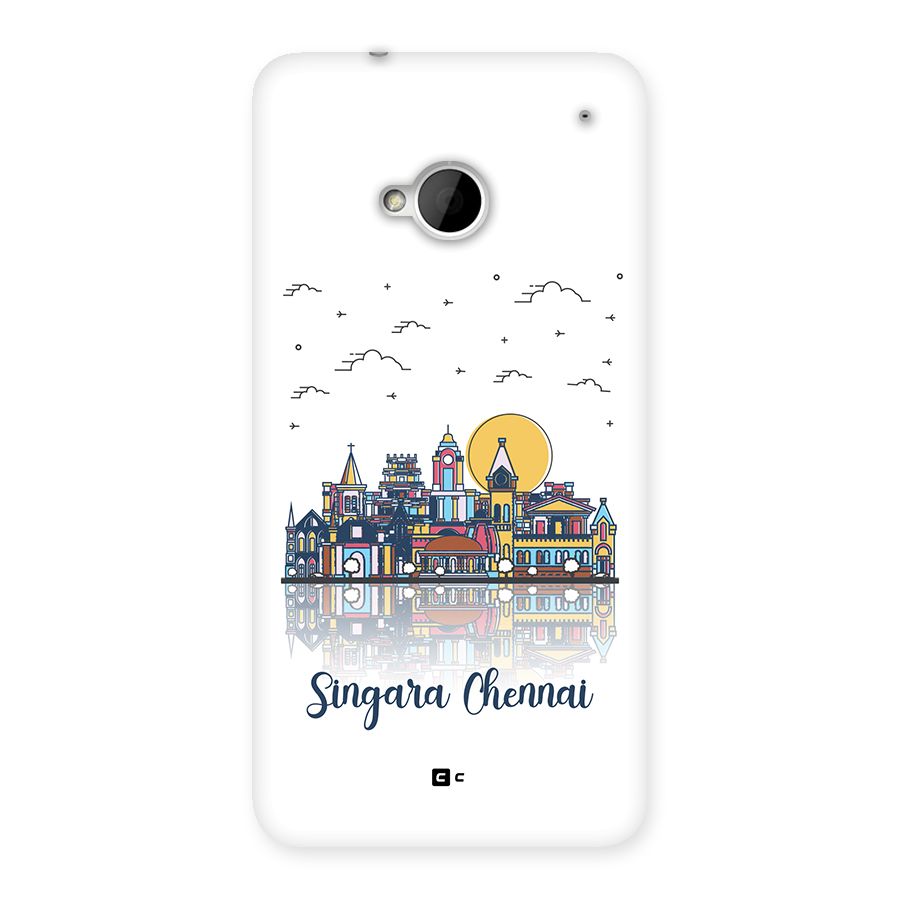 Chennai City Back Case for One M7 (Single Sim)
