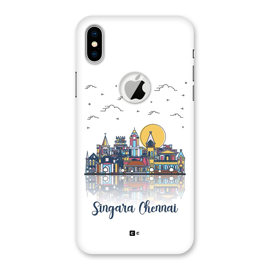 Chennai City Back Case for iPhone X Logo Cut