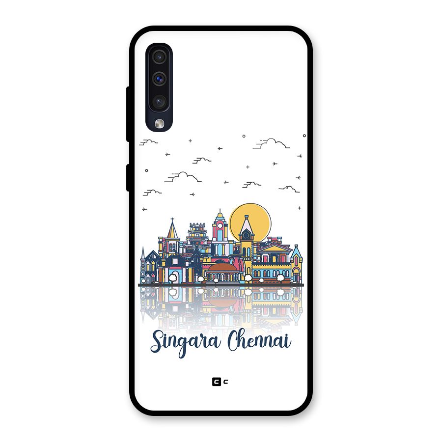 Chennai City Glass Back Case for Galaxy A30s
