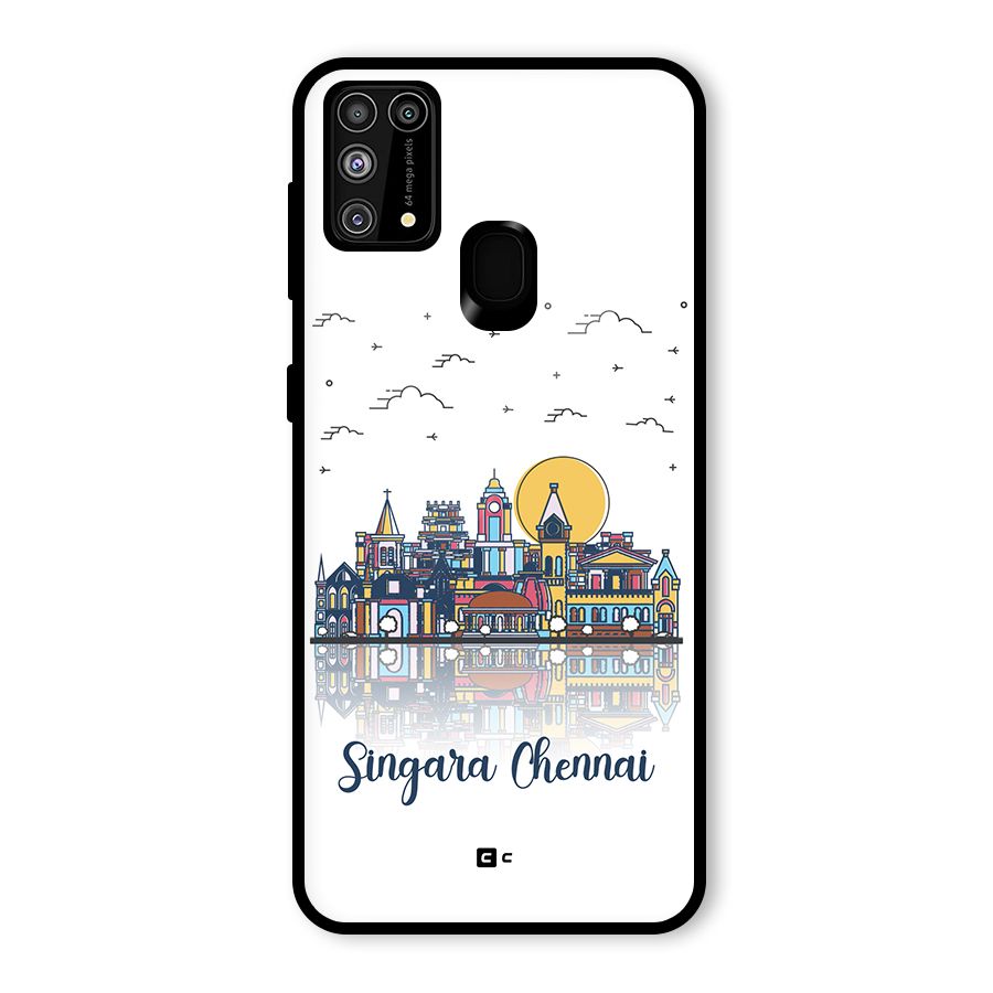Chennai City Glass Back Case for Galaxy F41