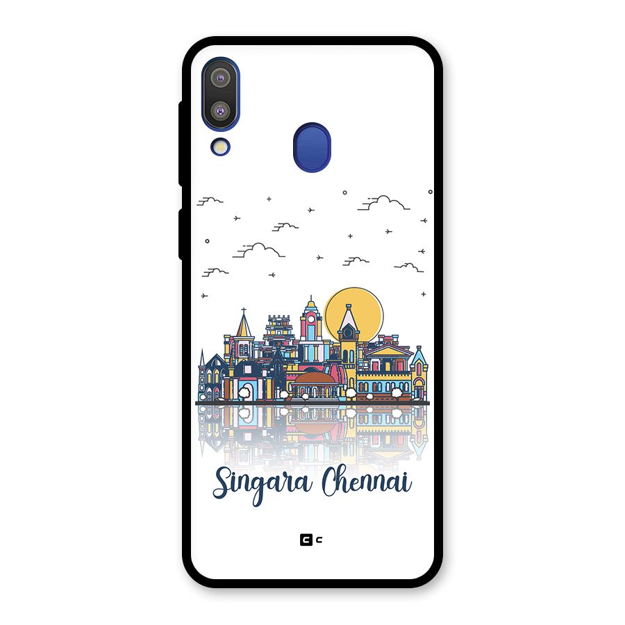 Chennai City Glass Back Case for Galaxy M20