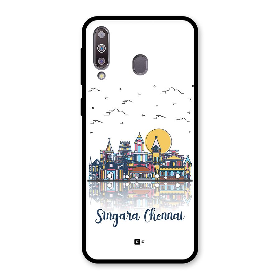 Chennai City Glass Back Case for Galaxy M30