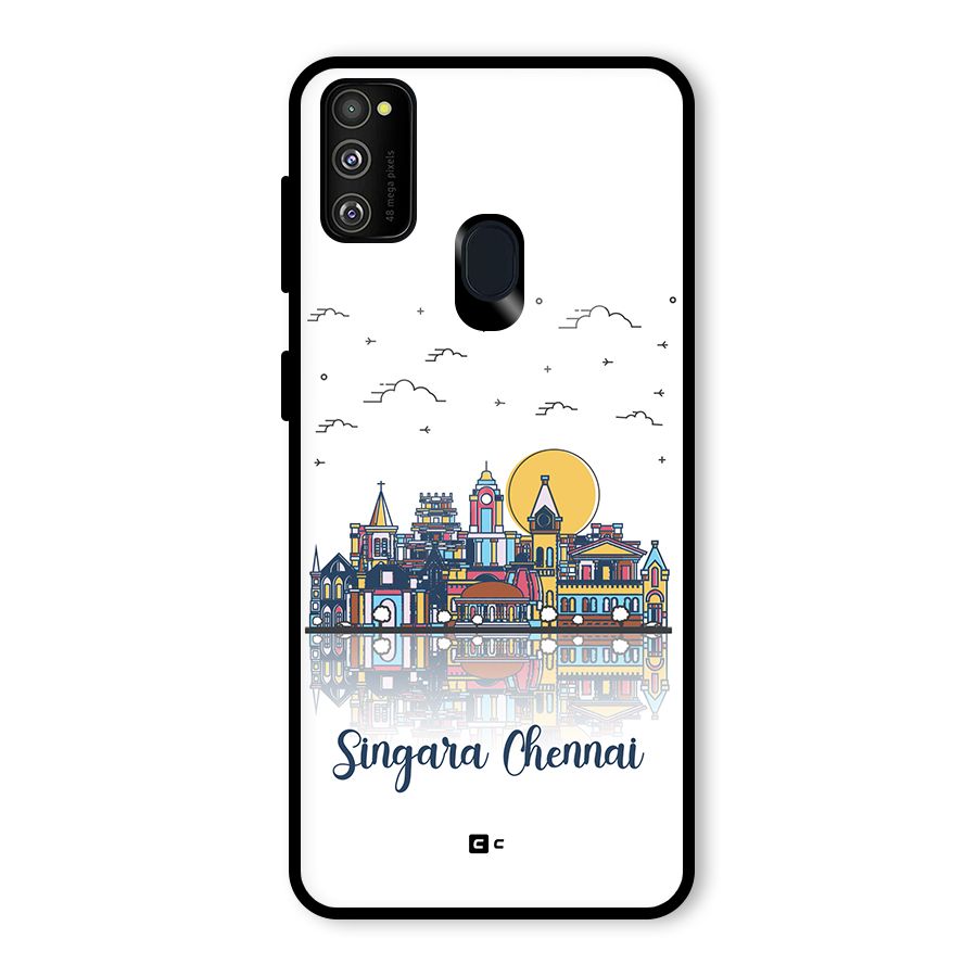 Chennai City Glass Back Case for Galaxy M30s