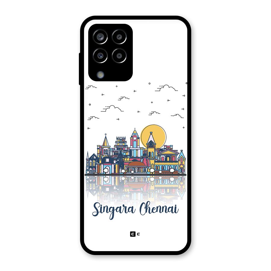Chennai City Glass Back Case for Galaxy M33
