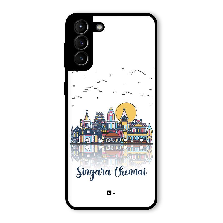 Chennai City Glass Back Case for Galaxy S21 Plus