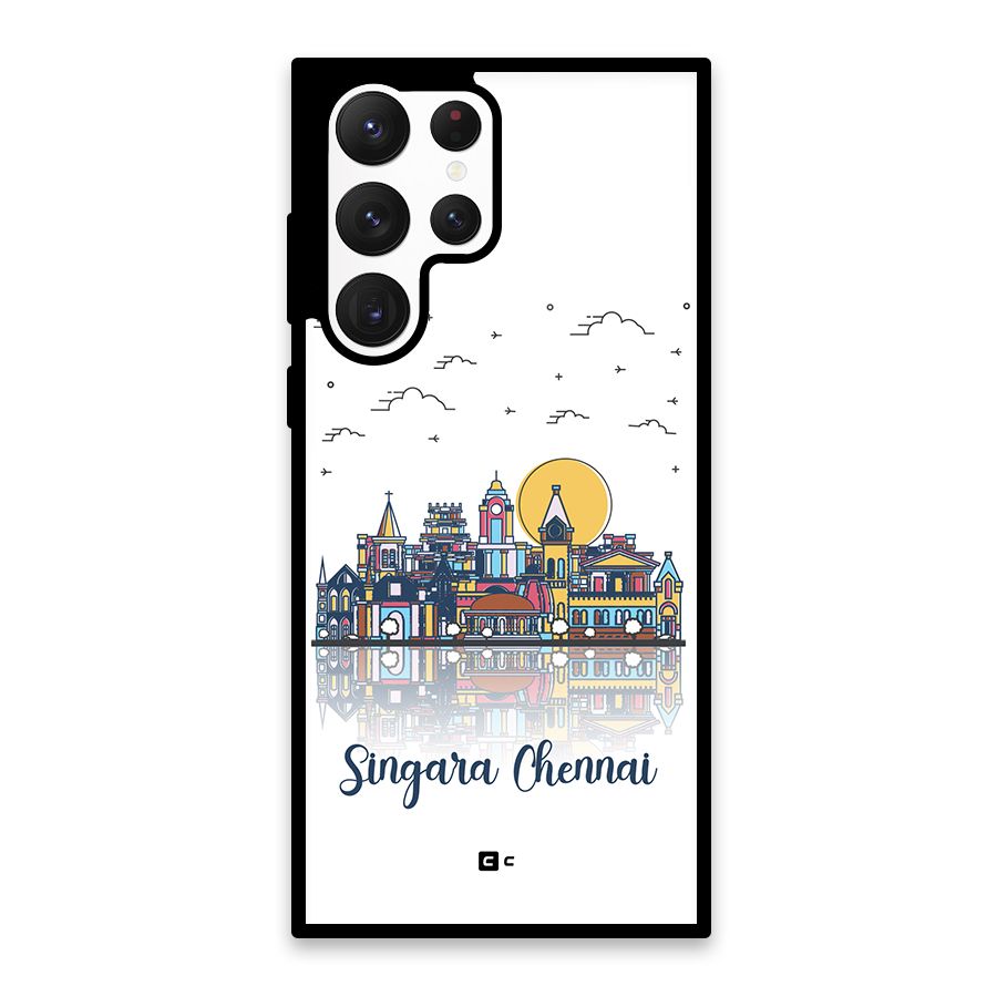 Chennai City Glass Back Case for Galaxy S22 Ultra 5G