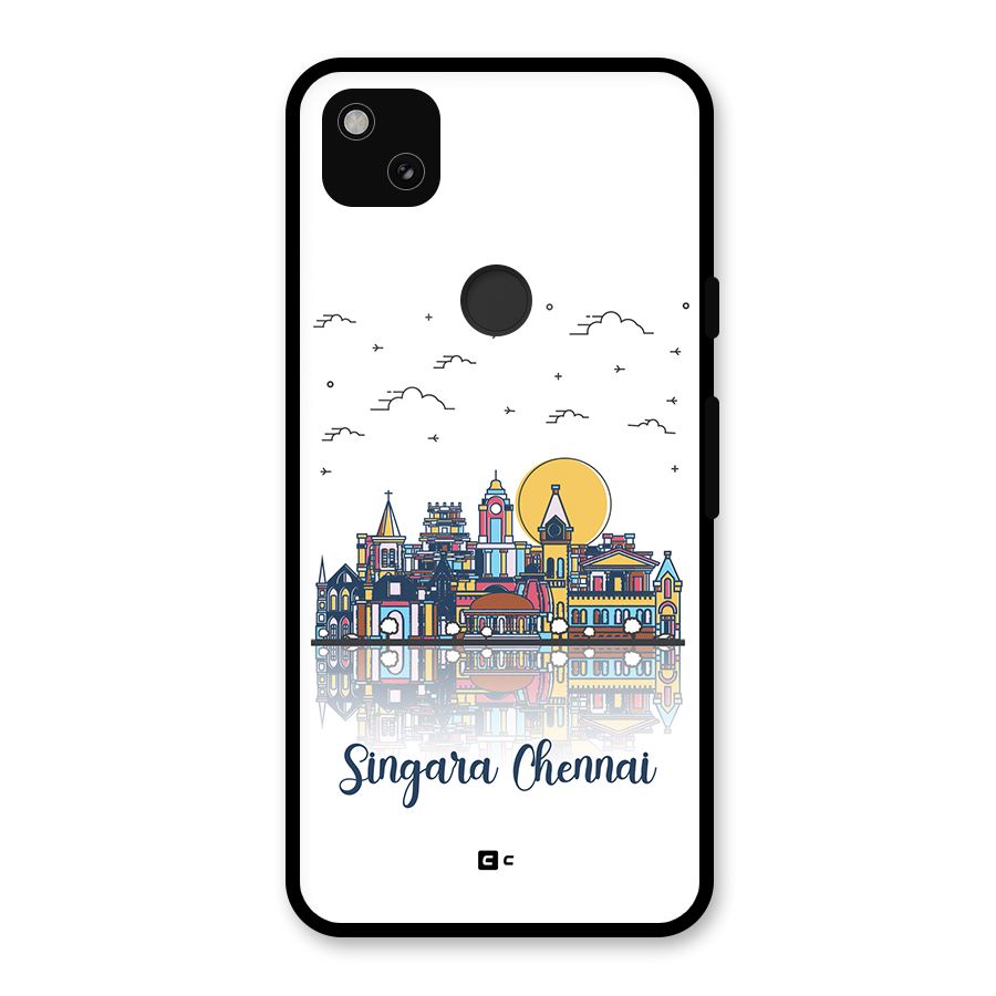 Chennai City Glass Back Case for Google Pixel 4a