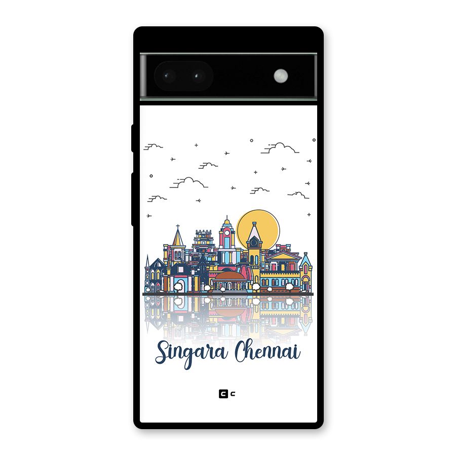 Chennai City Glass Back Case for Google Pixel 6a