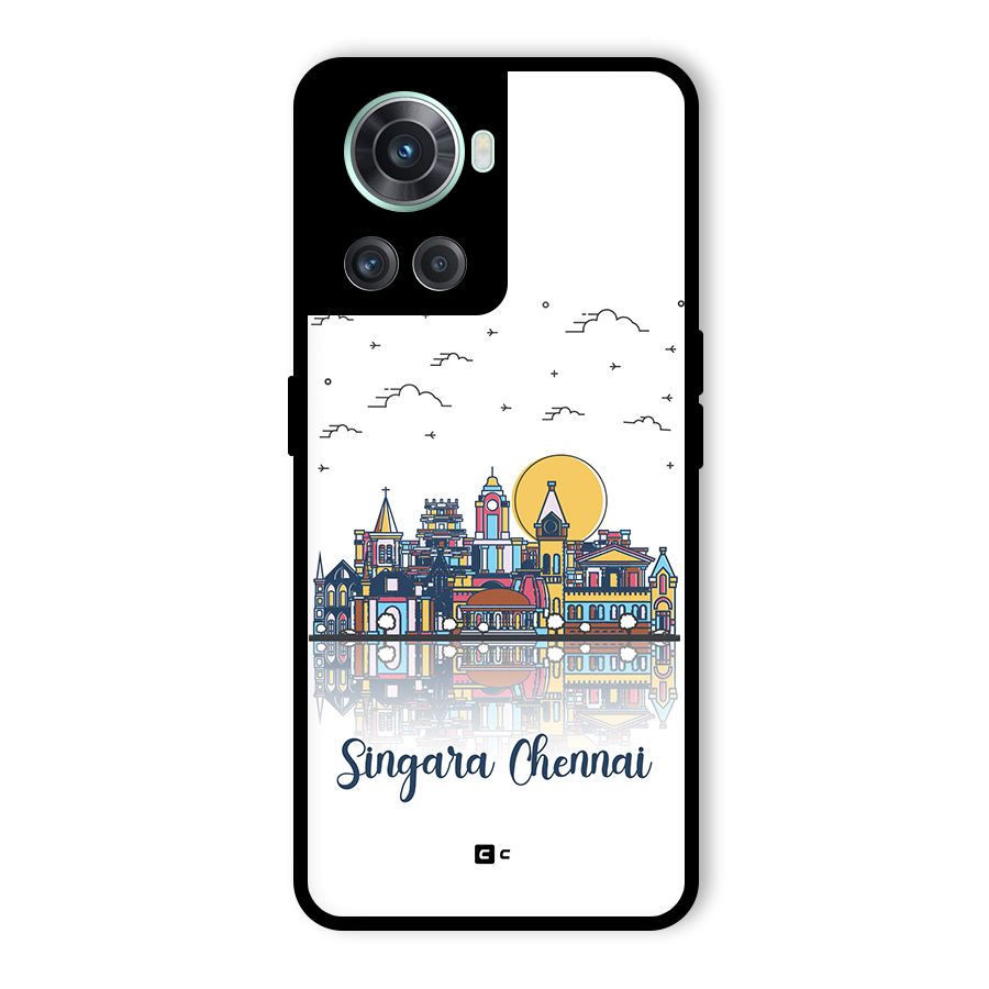 Chennai City Glass Back Case for OnePlus 10R