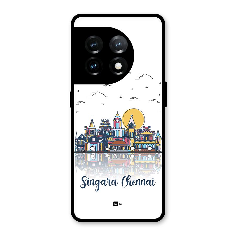 Chennai City Glass Back Case for OnePlus 11