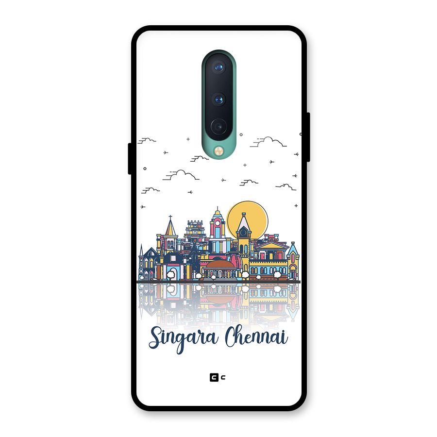 Chennai City Glass Back Case for OnePlus 8
