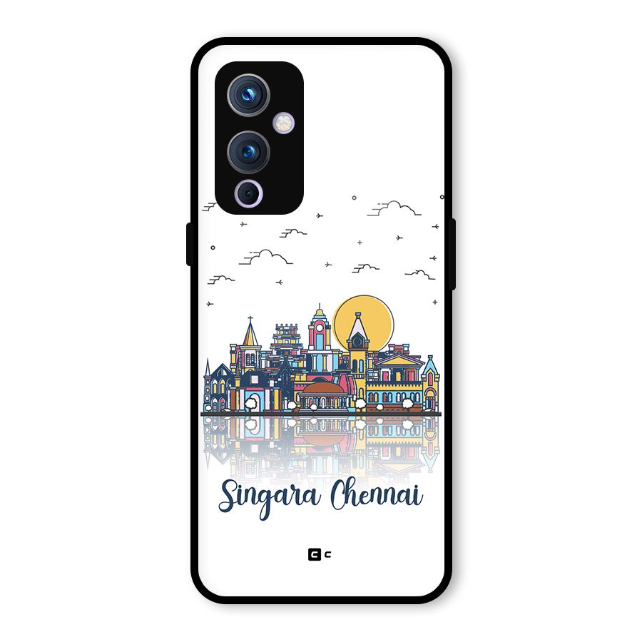 Chennai City Glass Back Case for OnePlus 9