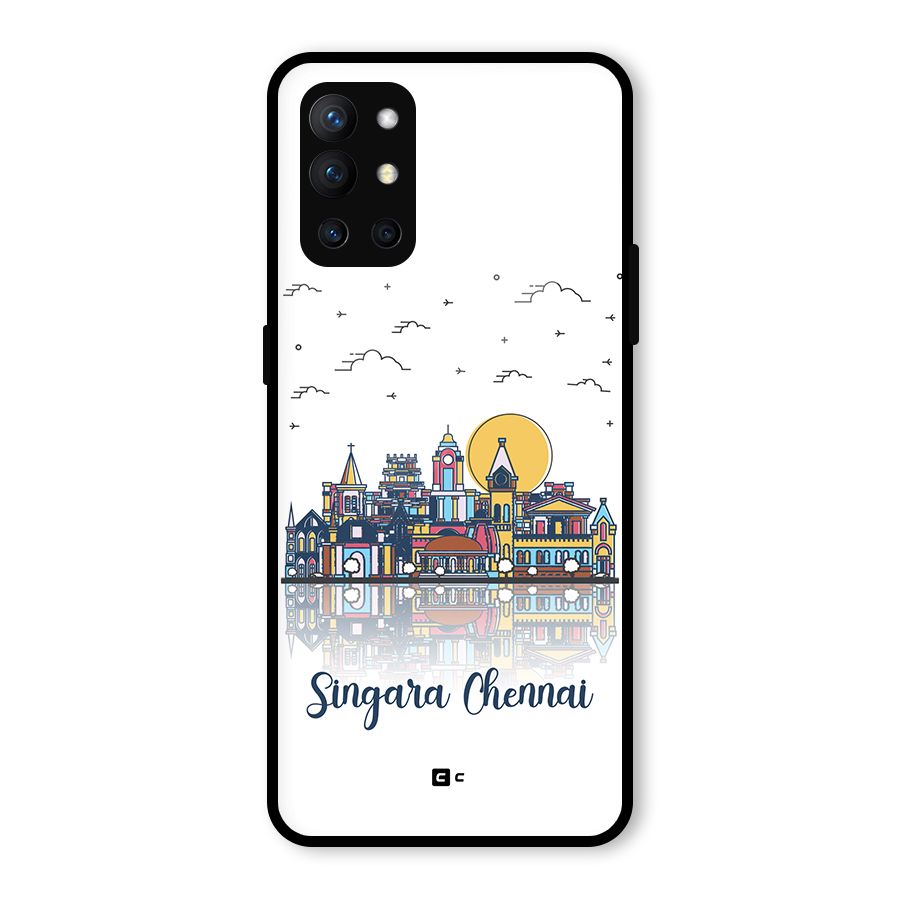 Chennai City Glass Back Case for OnePlus 9R