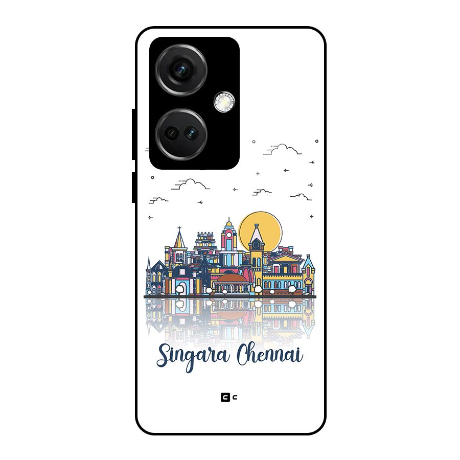 Chennai City Glass Back Case for OnePlus Nord CE 3 5G