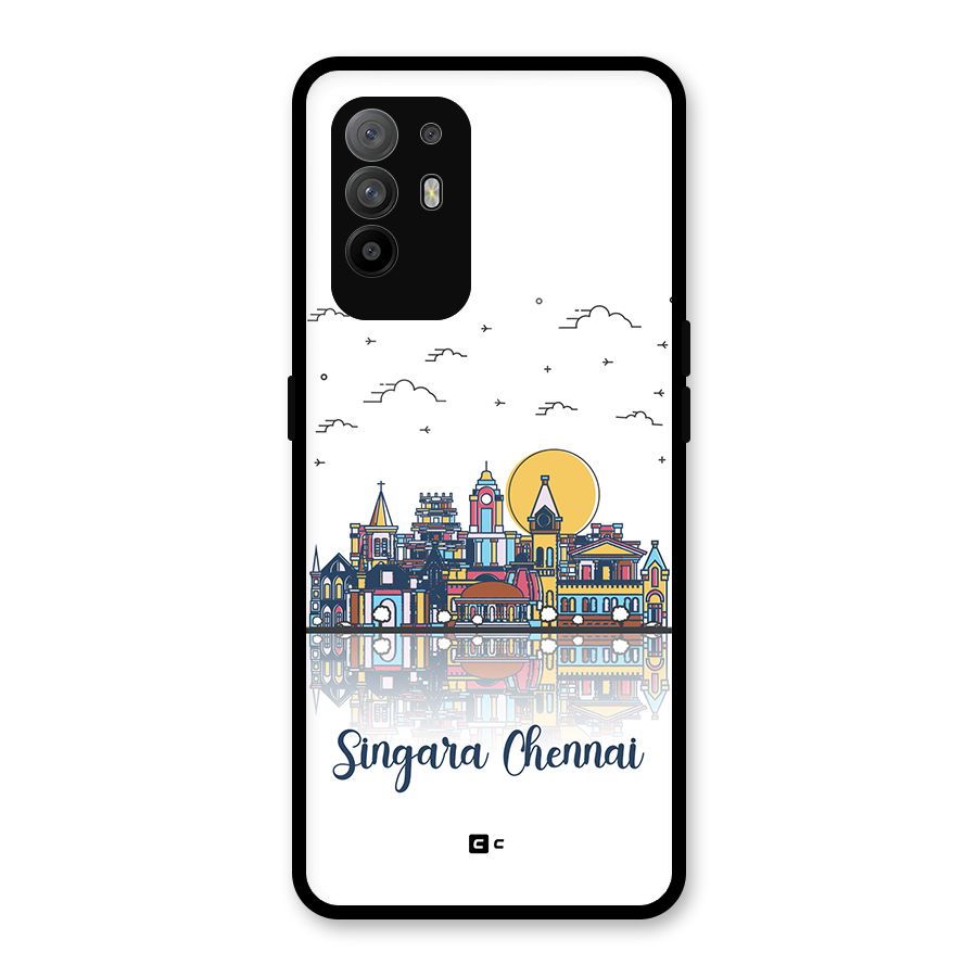 Chennai City Glass Back Case for Oppo F19 Pro Plus 5G