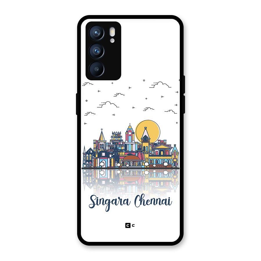 Chennai City Glass Back Case for Oppo Reno6 5G