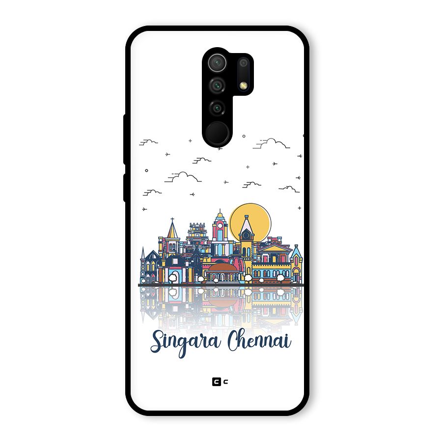 Chennai City Glass Back Case for Poco M2