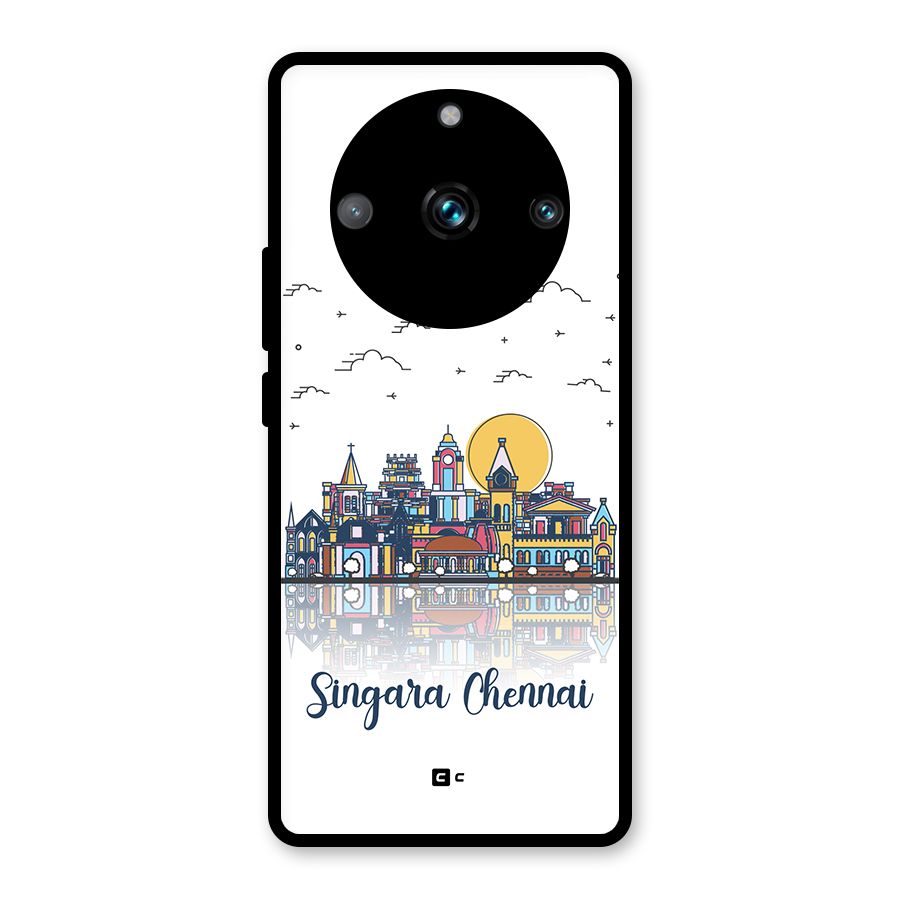 Chennai City Glass Back Case for Realme 11 Pro Plus