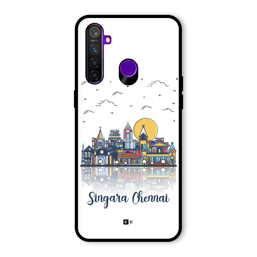 Chennai City Glass Back Case for Realme 5 Pro