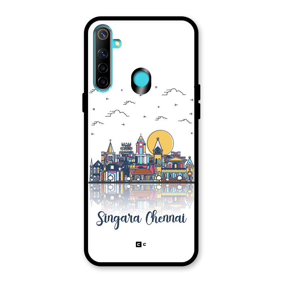 Chennai City Glass Back Case for Realme 5i