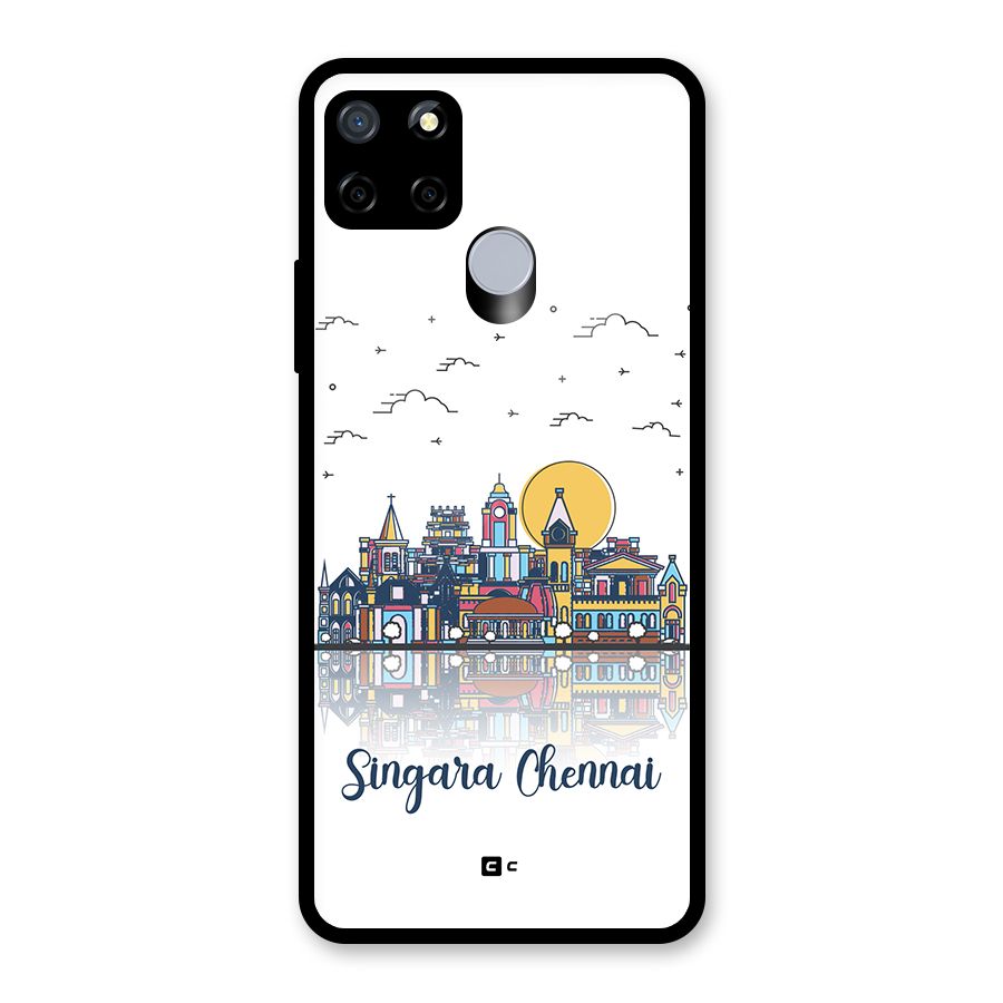 Chennai City Glass Back Case for Realme C15
