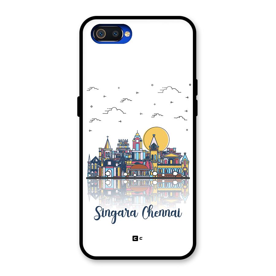 Chennai City Glass Back Case for Realme C2