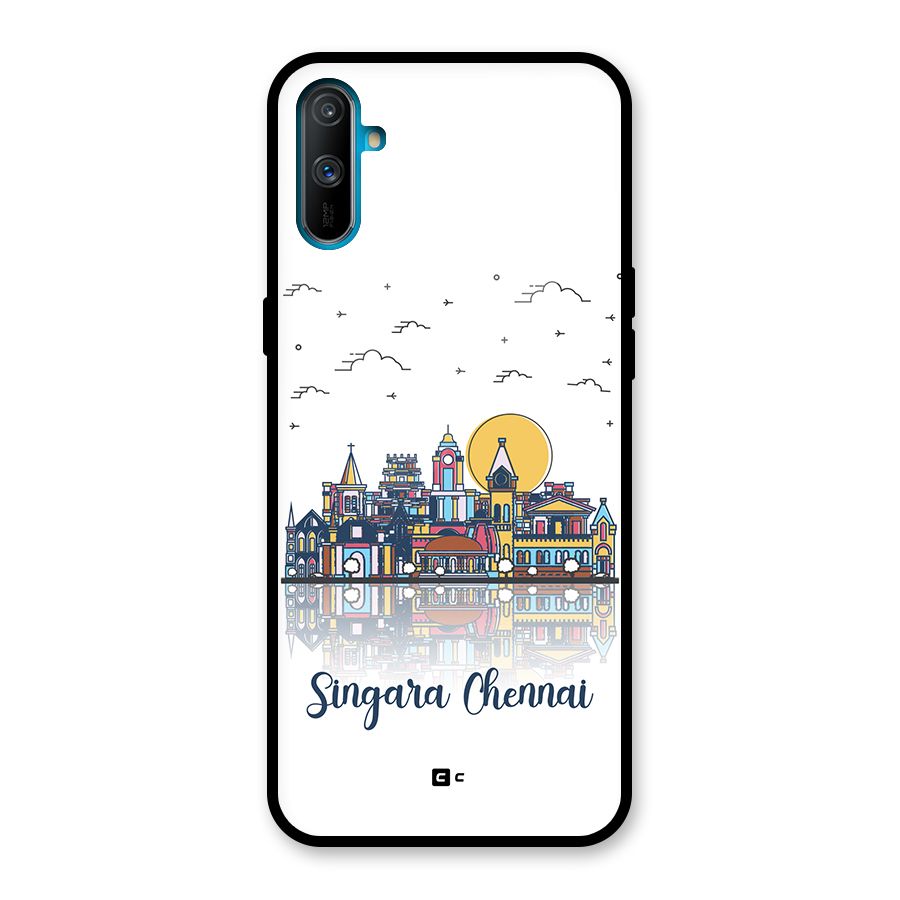 Chennai City Glass Back Case for Realme C3