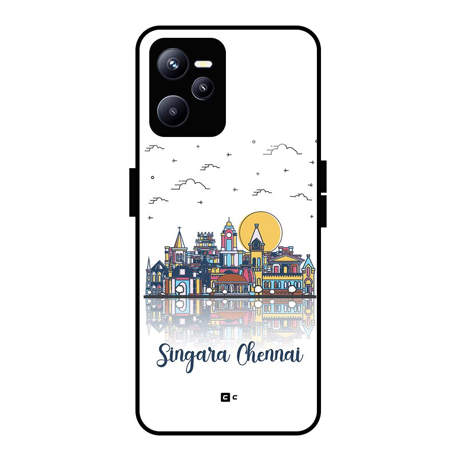 Chennai City Glass Back Case for Realme C35