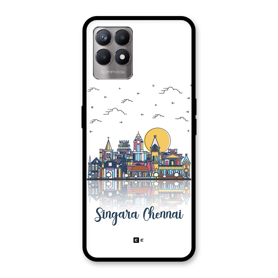 Chennai City Glass Back Case for Realme Narzo 50