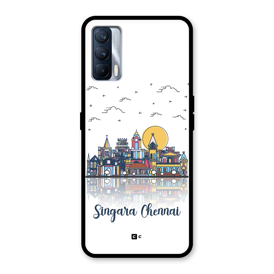 Chennai City Glass Back Case for Realme X7