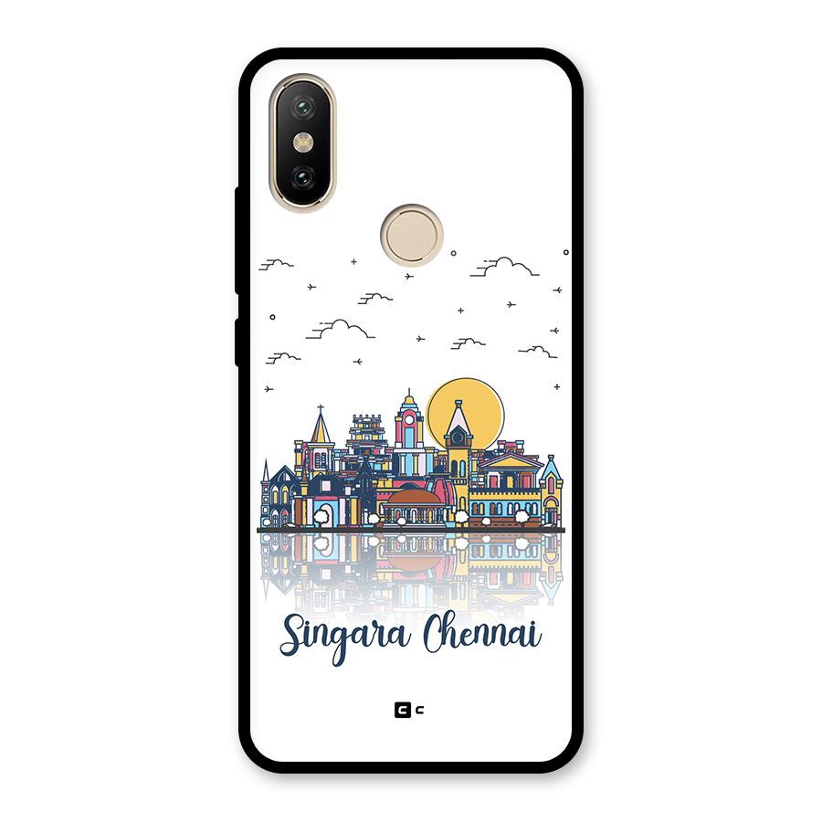 Chennai City Glass Back Case for Redmi A2