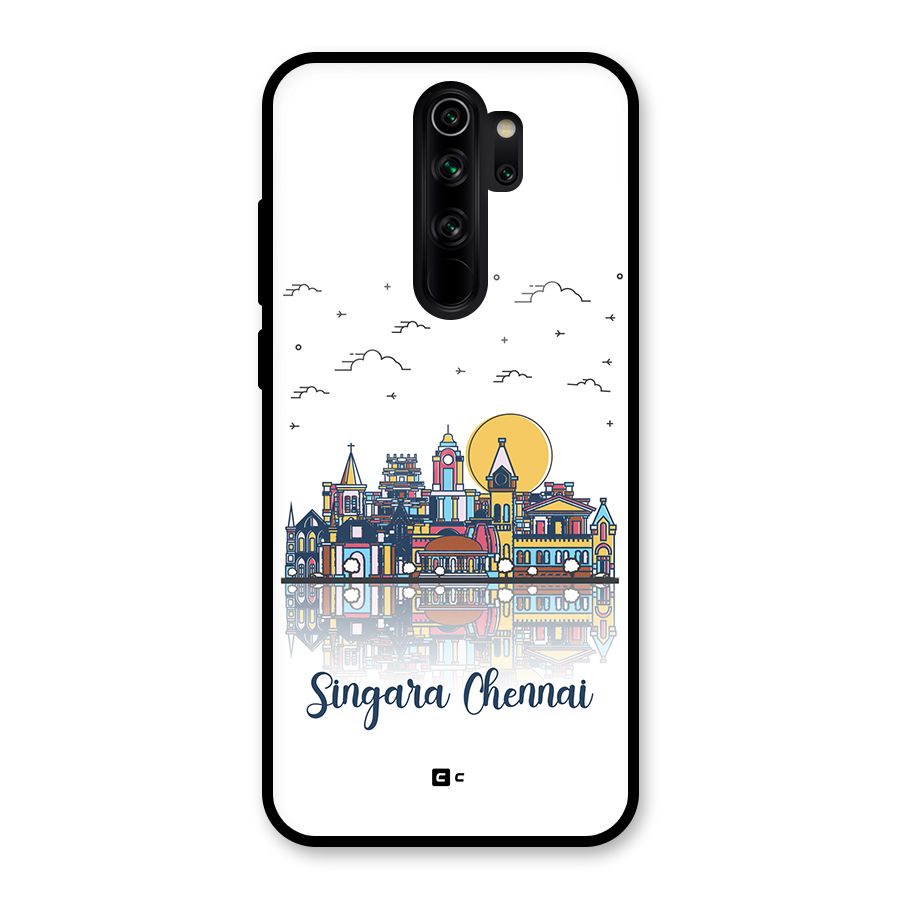 Chennai City Glass Back Case for Redmi Note 8 Pro