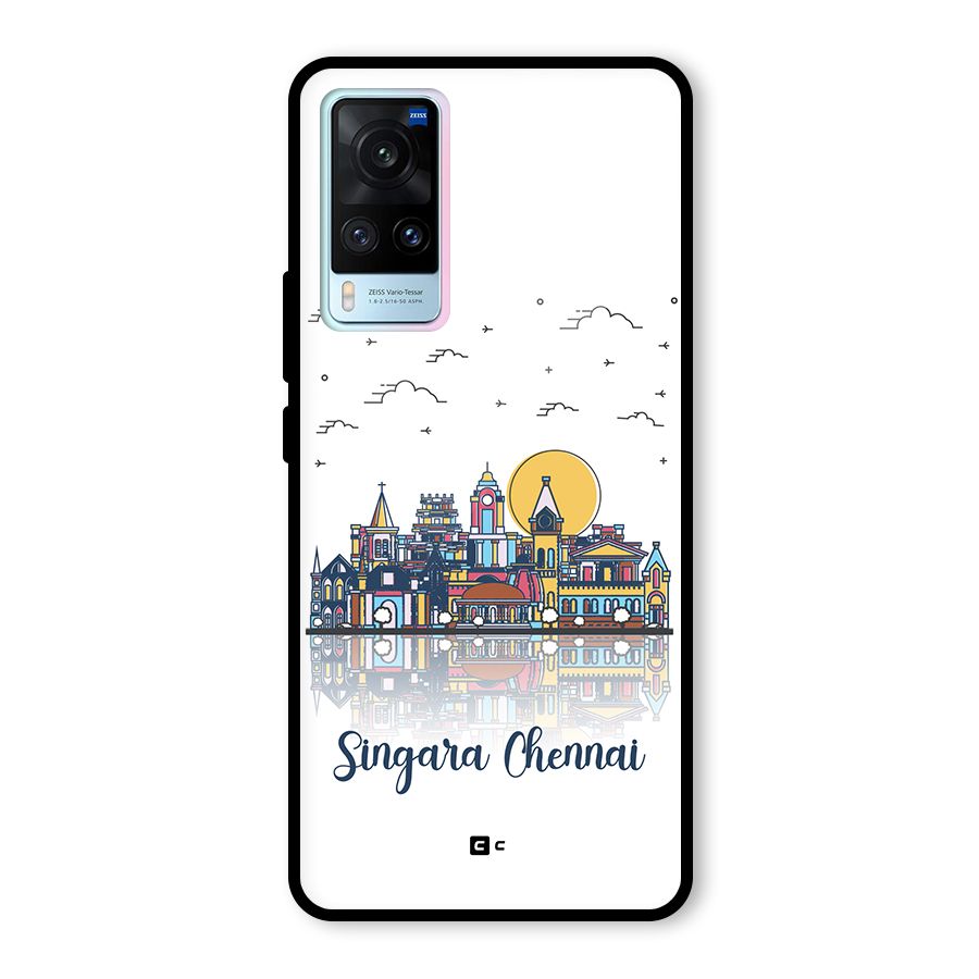 Chennai City Glass Back Case for Vivo X60