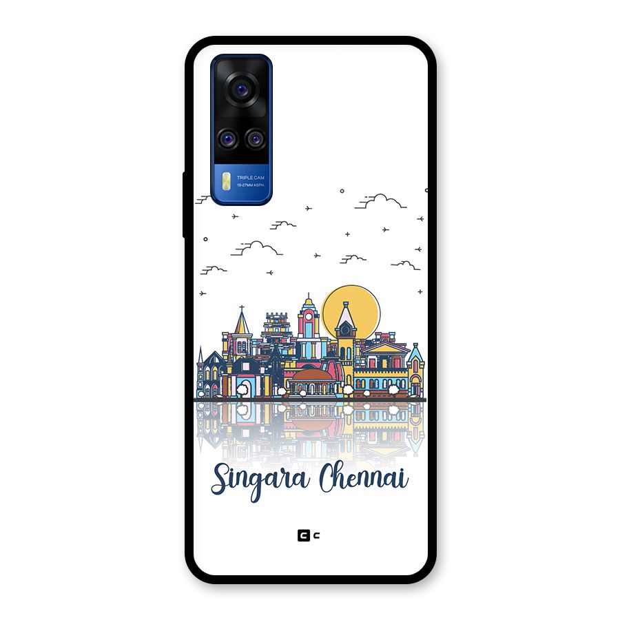 Chennai City Glass Back Case for Vivo Y31