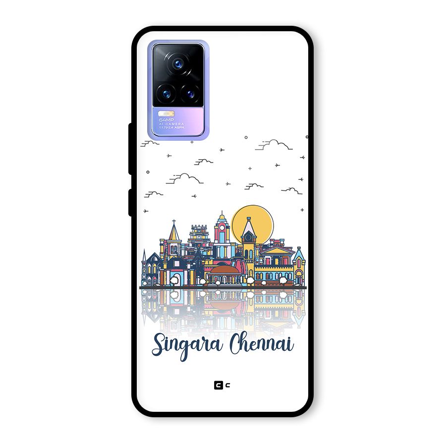 Chennai City Glass Back Case for Vivo Y73