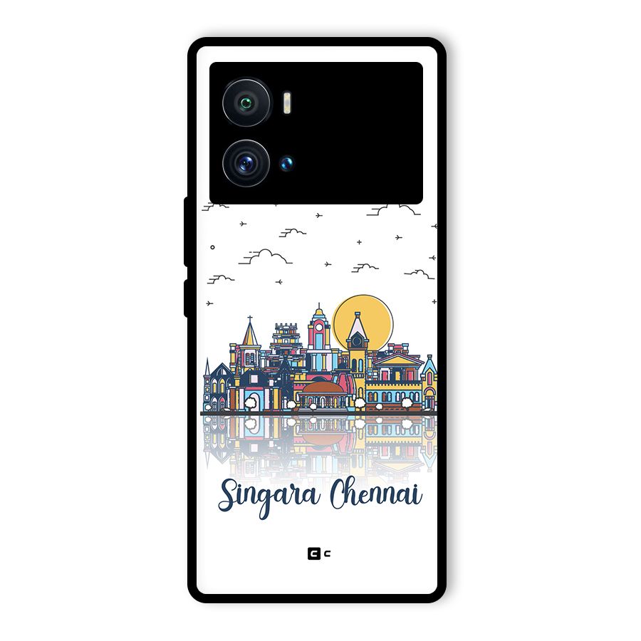 Chennai City Glass Back Case for Vivo iQOO 9 Pro