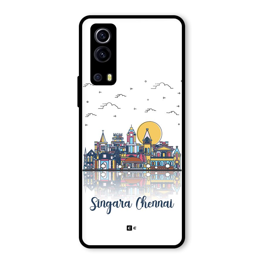 Chennai City Glass Back Case for Vivo iQOO Z3