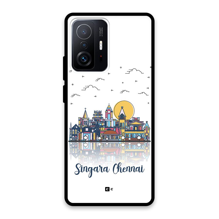 Chennai City Glass Back Case for Xiaomi 11T Pro