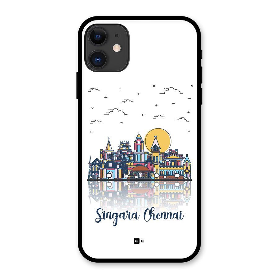 Chennai City Glass Back Case for iPhone 11