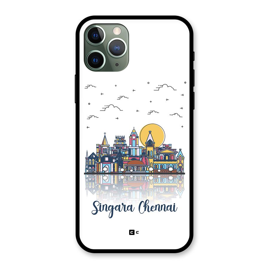 Chennai City Glass Back Case for iPhone 11 Pro
