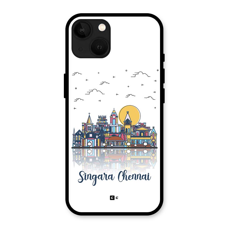 Chennai City Glass Back Case for iPhone 13