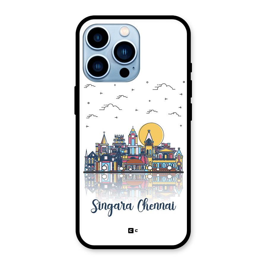 Chennai City Glass Back Case for iPhone 13 Pro