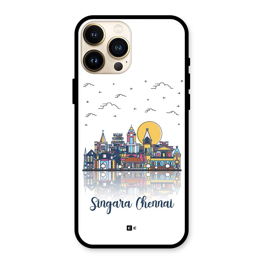 Chennai City Glass Back Case for iPhone 13 Pro Max