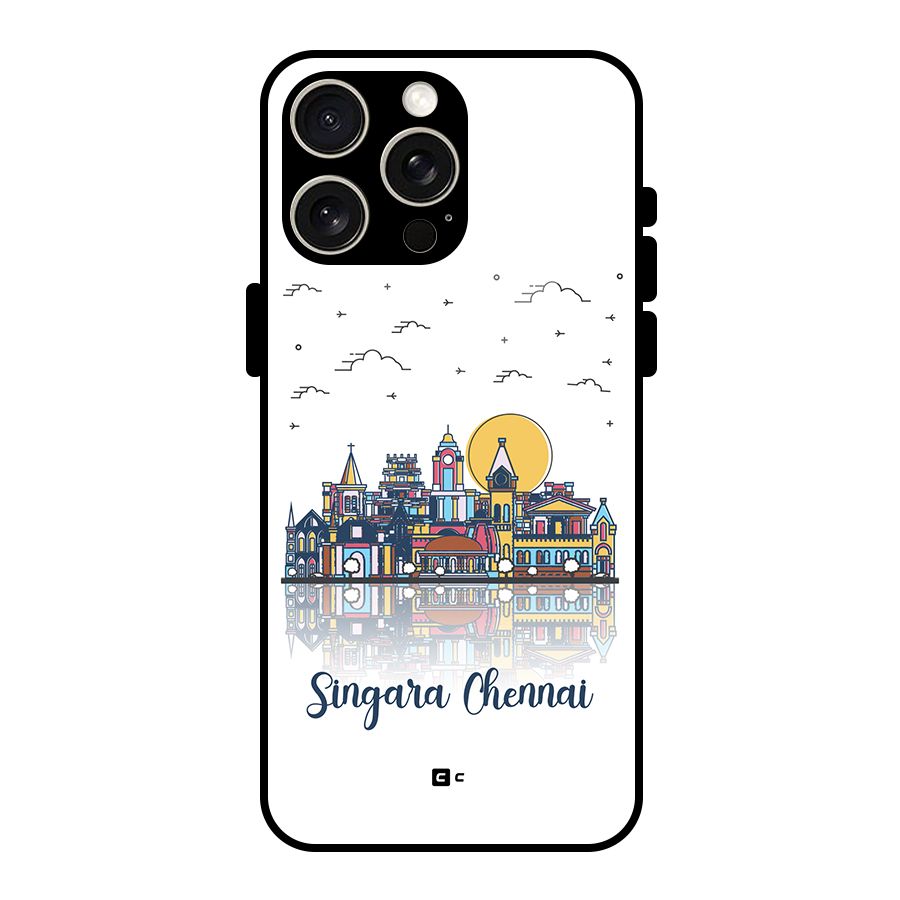 Chennai City Glass Back Case for iPhone 15 Pro Max